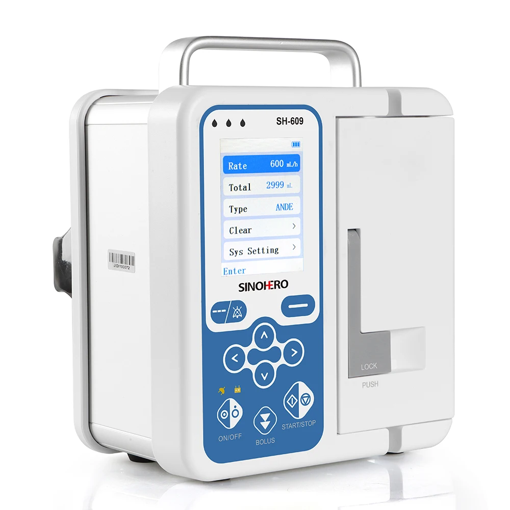 2.8'' TFT-LCD Accurate flow control volumetric infusion pump Alarm infusion pump 