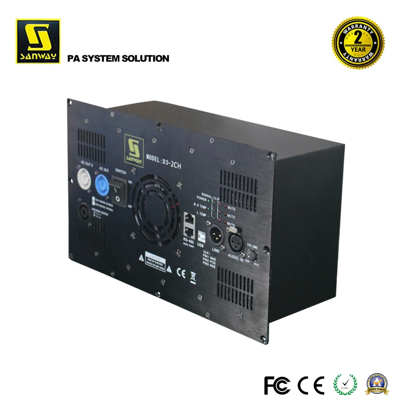 2CH Class D Speaker Power Amplifier Module DSP