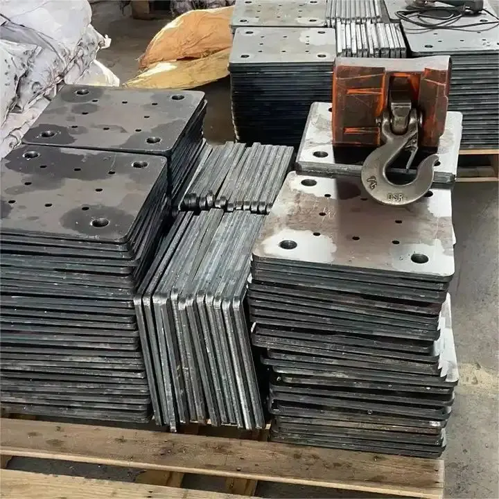 Square carbon steel forged flat flange end plate for PHC pre-stressed high-strength concrete pipe pile details