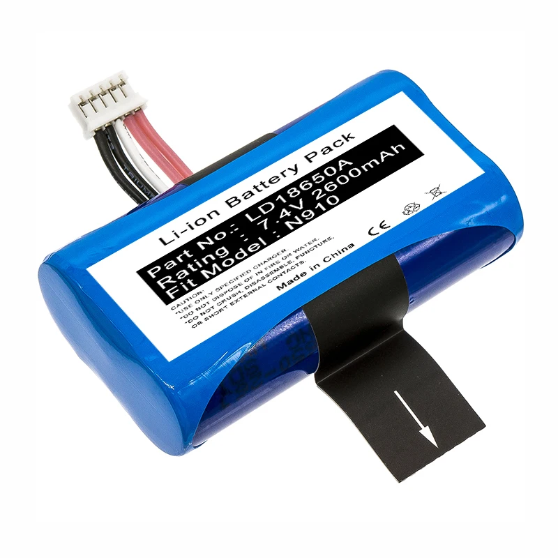7.4V 2600mAh Lithium LD18650A LD18650D N910 N900 N510 Baterya para sa Newland Pos Machine Android Terminal