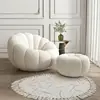 White lamb velvet pedal-rotatable