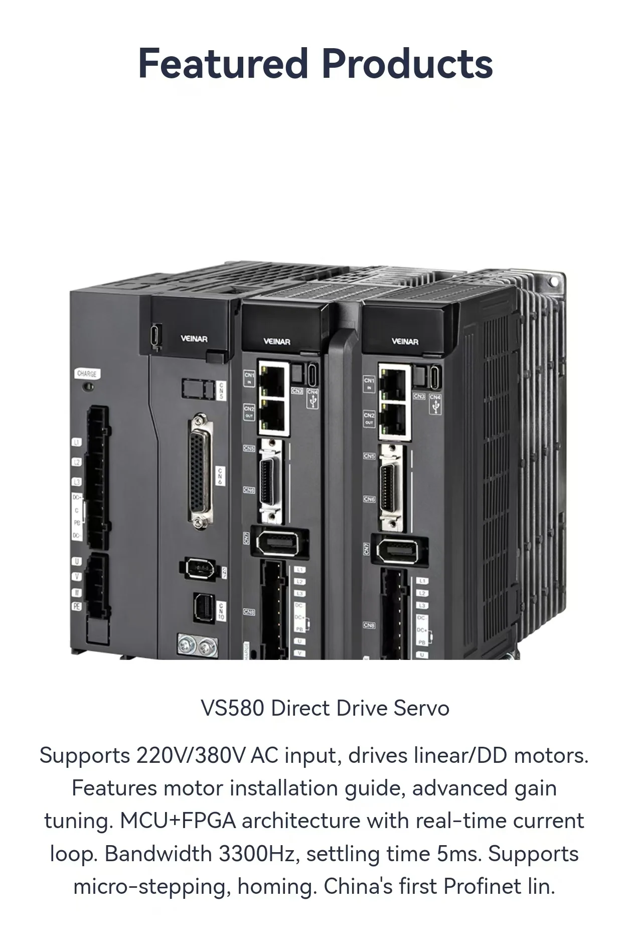 Reliable 220V 2Kw 12.0A Cnc Driver Robust Asynchronous Servo Motor Driver Applications Modbus Linear Motor Servo Driver details