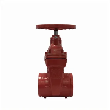 2" To 8" Manual Grooved Resilient NRS Gate Valve Industrial Ductile Cast Iron Fitting Fire Fighting Water Type Gate Valves