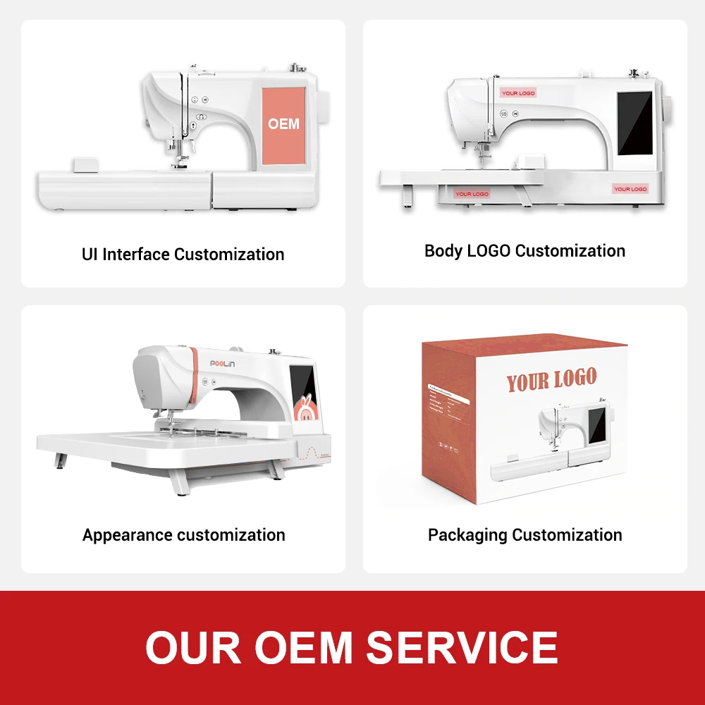 EOC05 OEM Household Computerized Embroidery Sewing Machine Home Use Business Mini Small Domestic Embroidery Machines