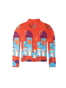 Miyake Elegant Commuter Long-sleeved Corn Grain Pleated Top Women's Spring New All-match Slim-fit Slimming Polyester T-shirt