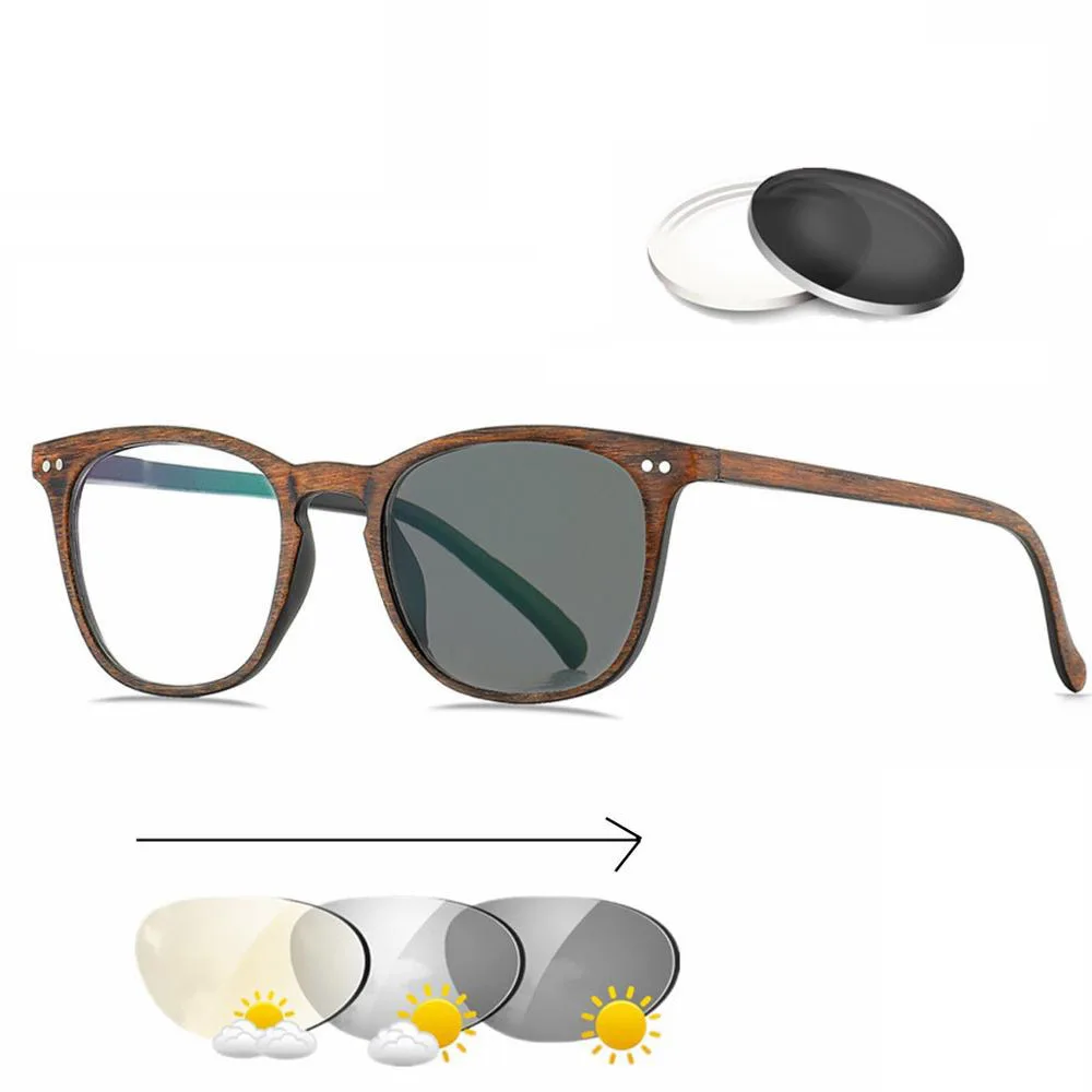 Photochromic Reading Glasses Men Women Presbyopia Eyeglasses