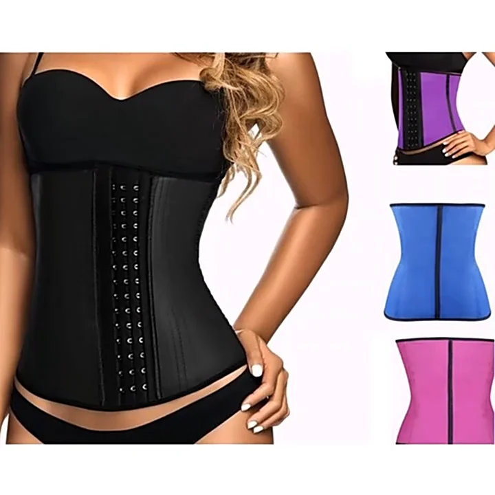 Corsets For Women Steel Boned Latex Waist Trainer Body Shapers