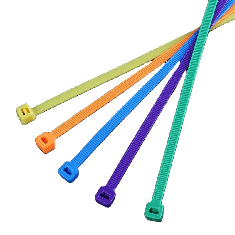 Haitai Ce Rohs Hampoolgroup Self-locking Colourful Pa66 Zip Ties Better Quality 7.0*350MM Round Circle Head Nylon Cable Tie