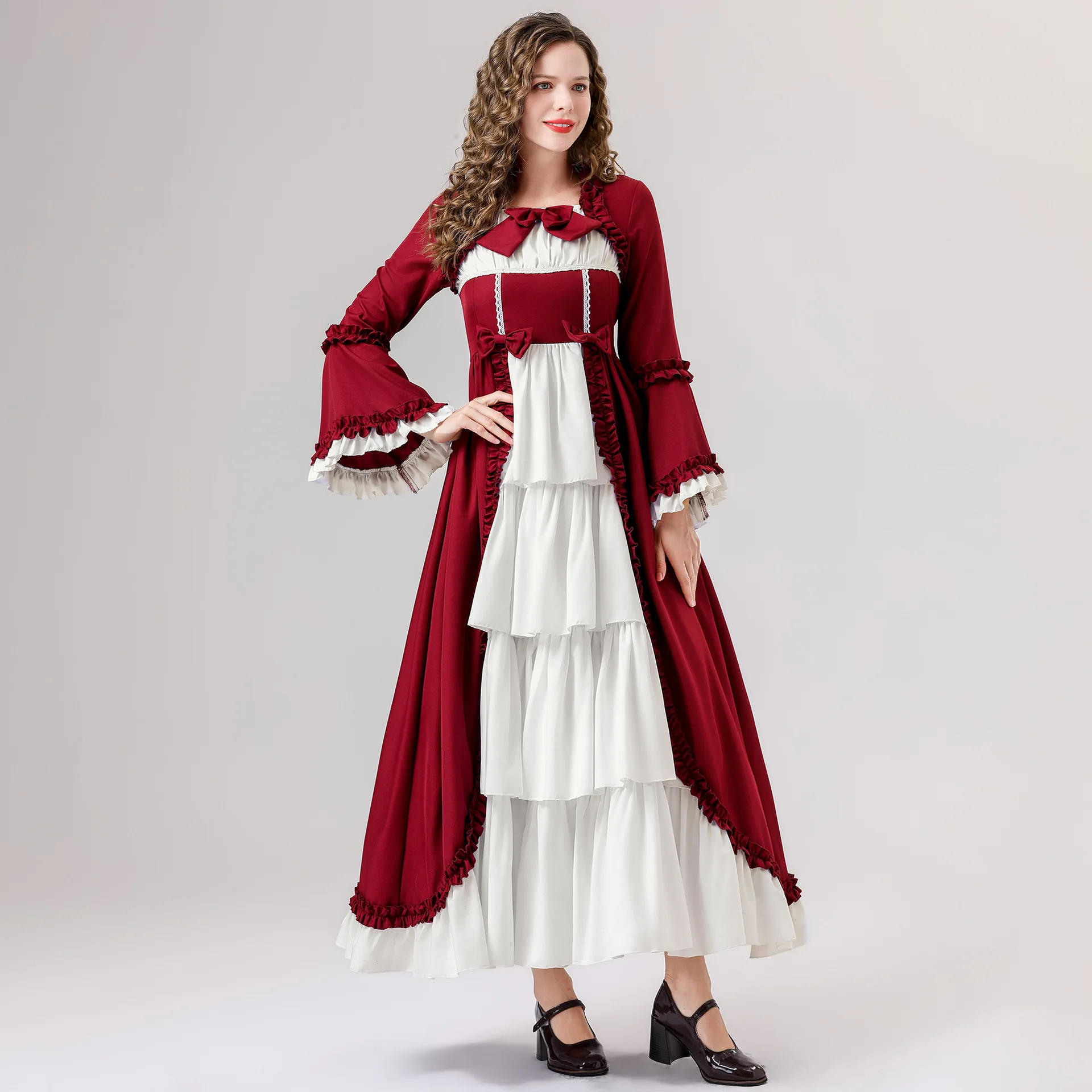Robe Cosplay Maid Lolita Style Médiéval Victorien - Pour Déguisement, Fête, Halloween, Carnaval, Femme