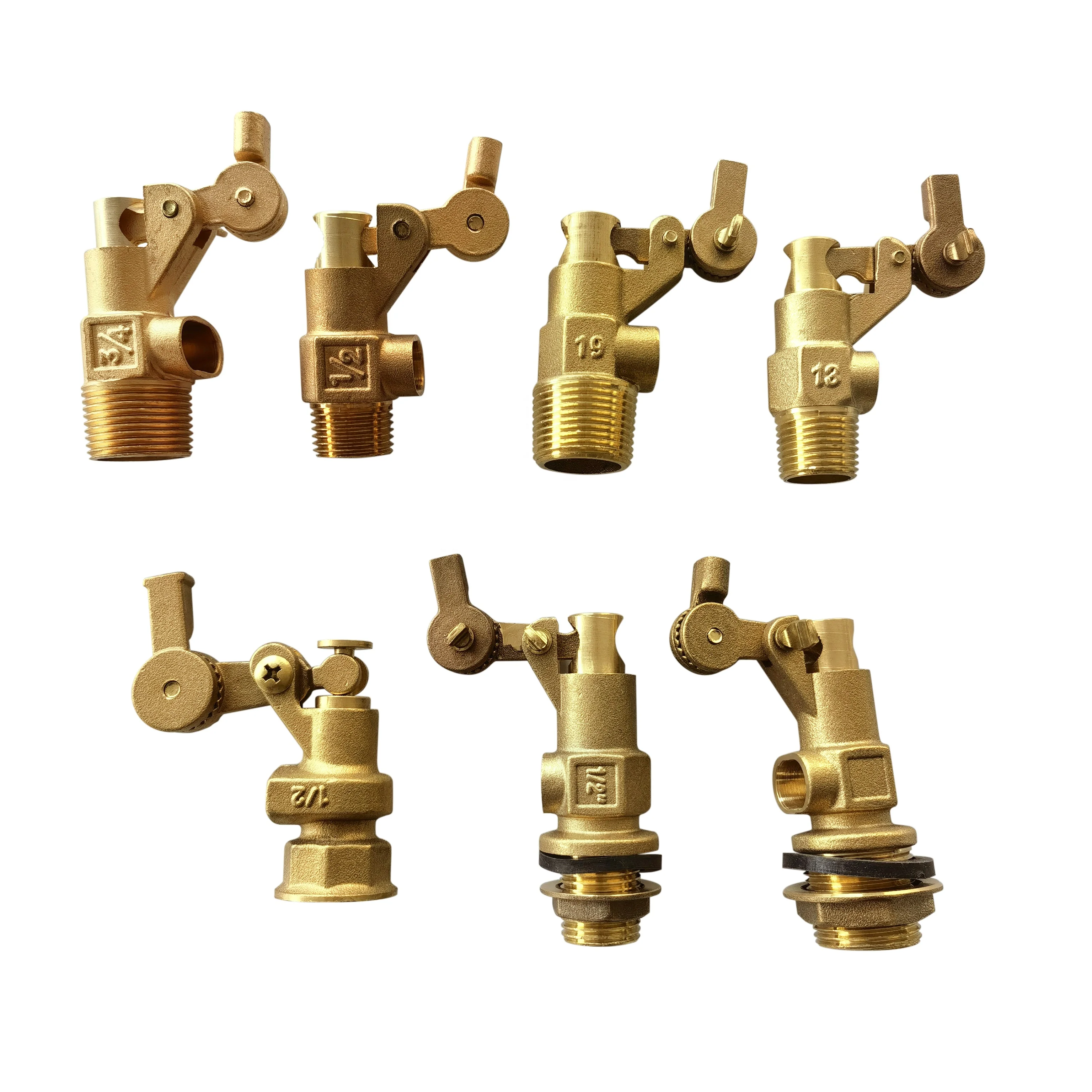 Brass Water Tank Control Float Floating Ball Valve With Rightangled