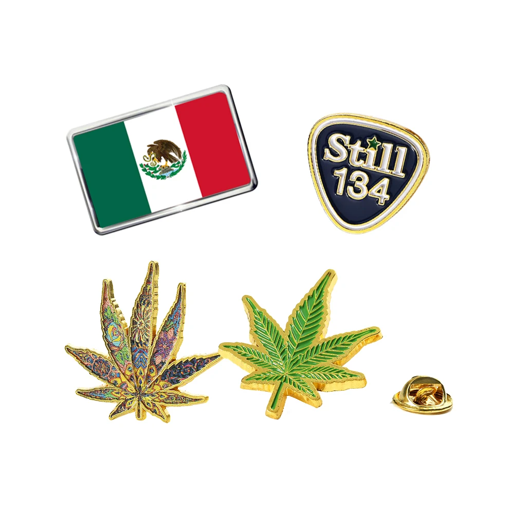 Suppliers Custom Logo Fitted Baseball Hat Pins Emblem Hard Soft Enamel