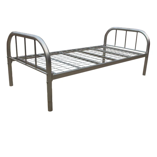 cheap modern luxury style school furniture small single size metal mesh frame bed