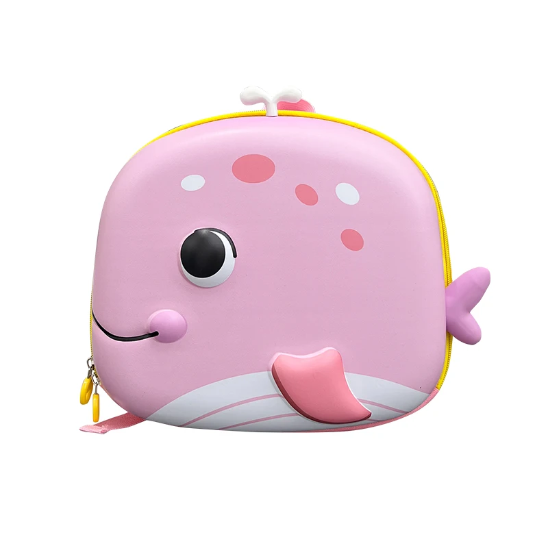 HELLHERO Dolphin Backpack Set For Kids - School Bag With Lunch Box & Pencil Case