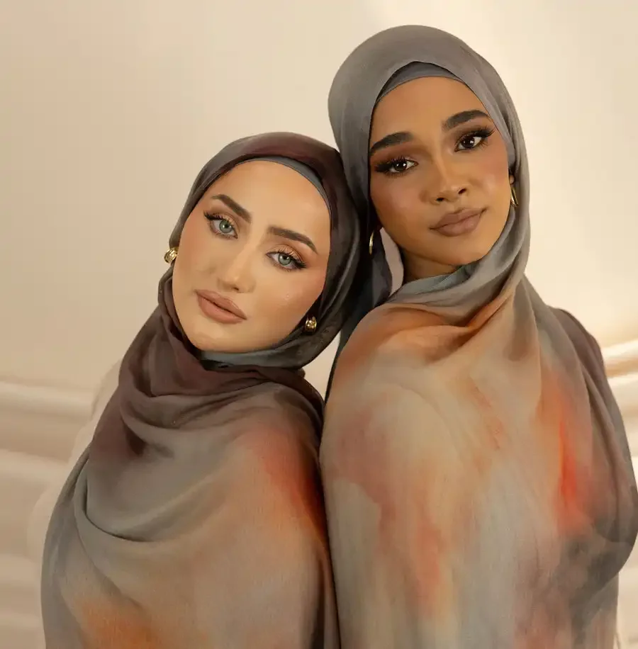 New Trend Custom Printed Modal Scarf Digital Printing Thin Material Printed Light Weight Muslim Women Bamboo Woven Modal Hijab
