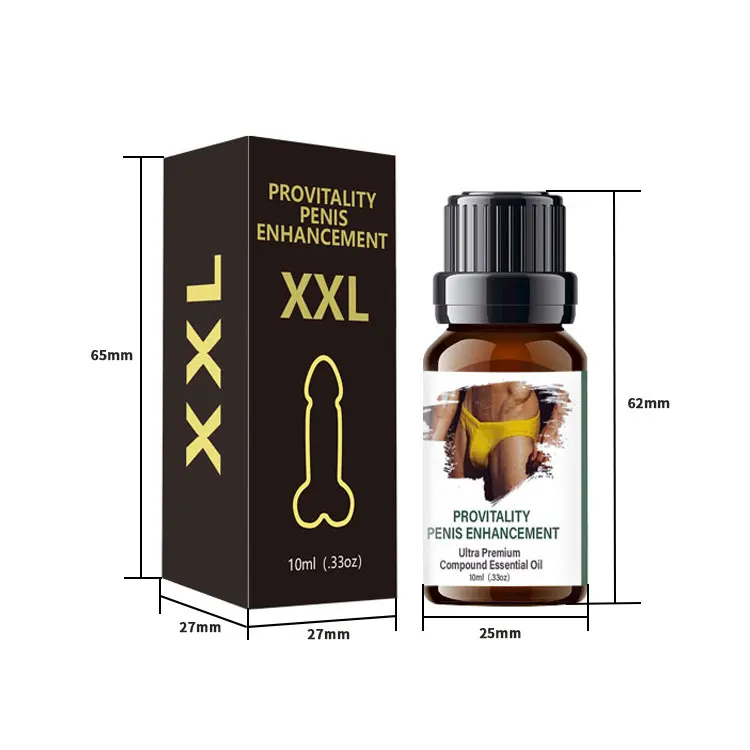 Custom 10ml Xxl Xxxl Pennis Enlargement Oil Men Energy Big Size Enlarge Essential Oil Sexual For 