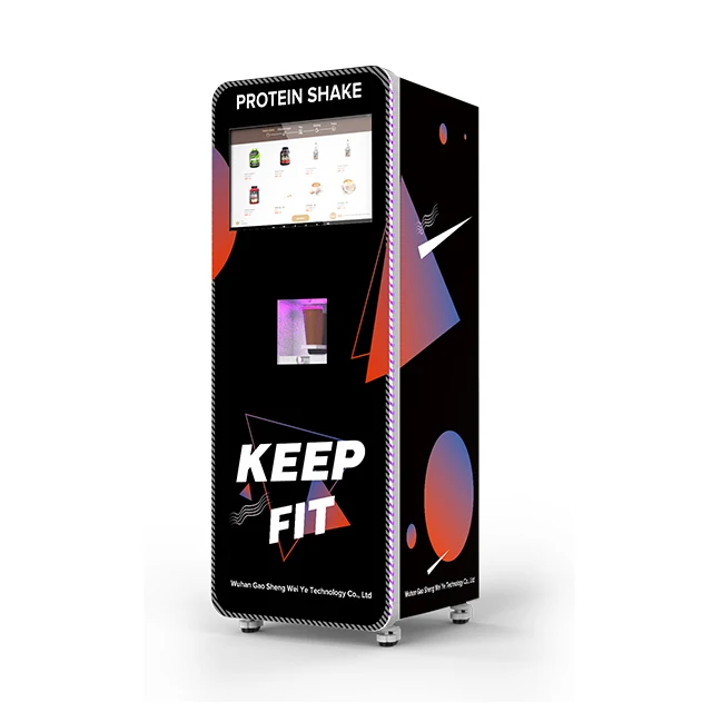 Popular Protein Shake Vending Machine Automatic Touch Screen Gym Cold Mixed Drink Coffee Vending Machine