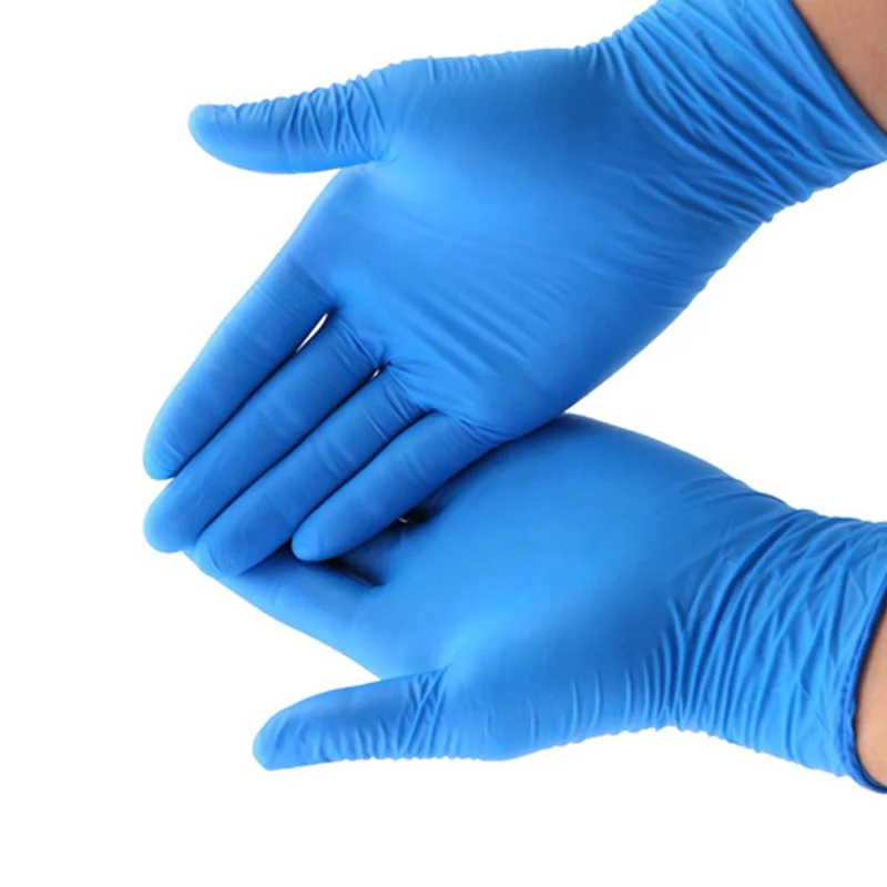 Safety Lab Disposable Blue Powder Free Super Nitrile Gloves Anti Static