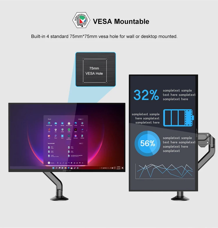 Zeuslap 18.5" Smart Portable Monitor Z18tv Pro With Google Tv Touch Screen Display For Mini Pc