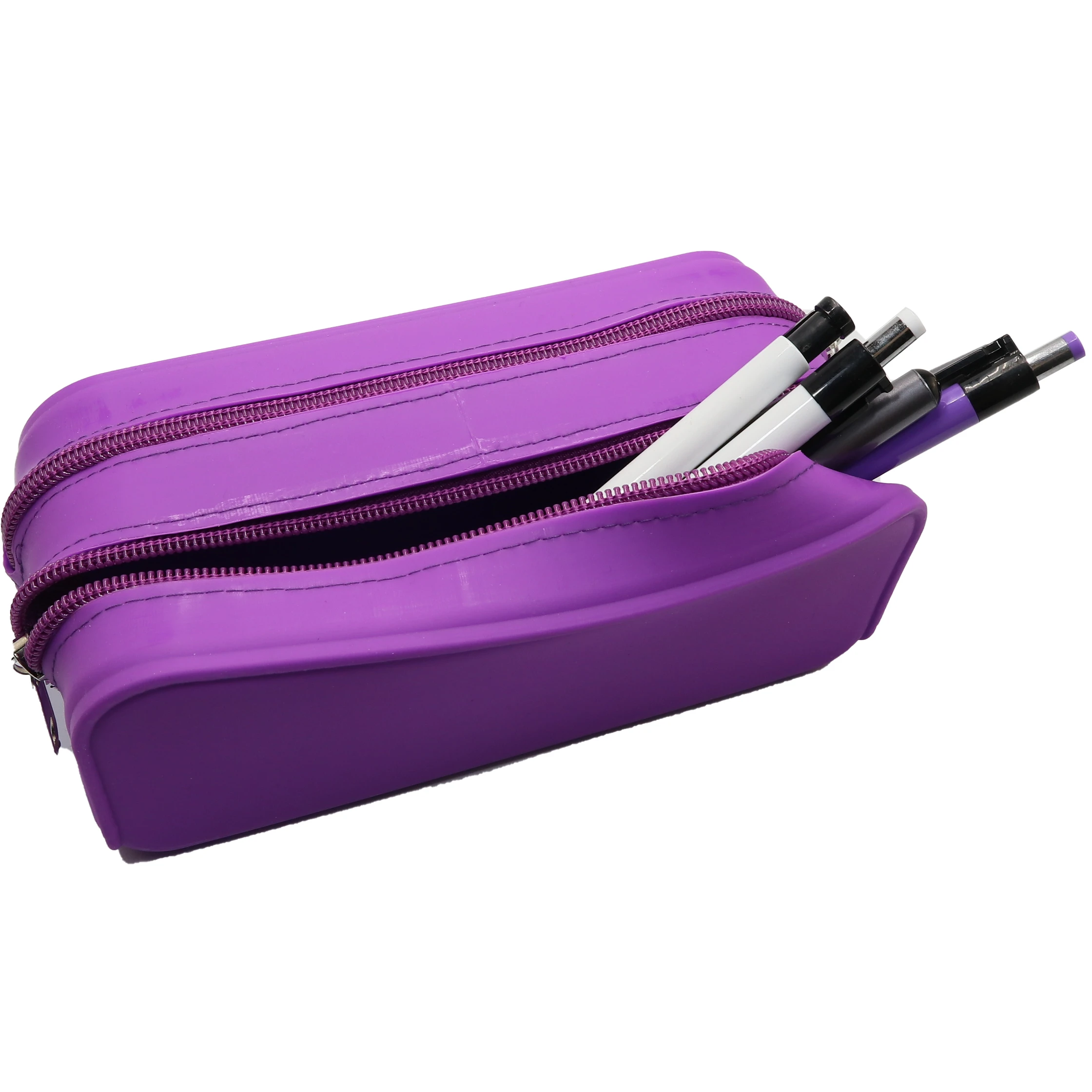 large capacity silicone pen bag creative