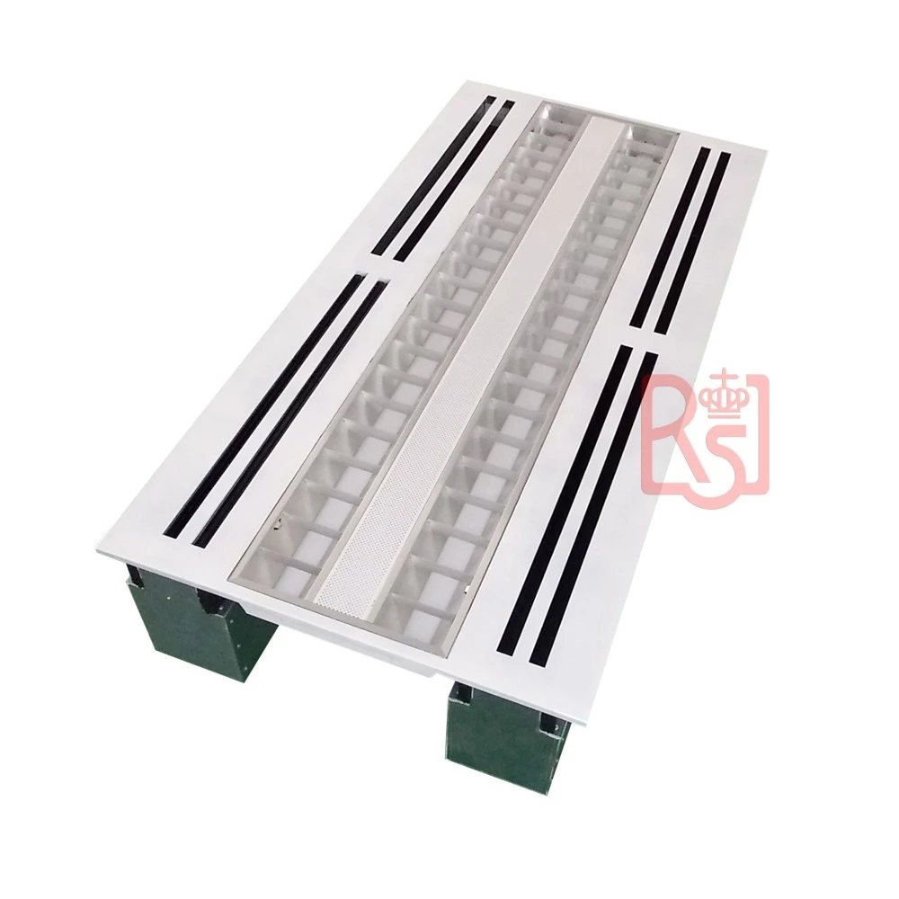 HVAC Systems Parts Aluminum Ceiling Troffer Air Exhaust Supply Linear Air Conditioning Light Slot Grill Air Diffuser