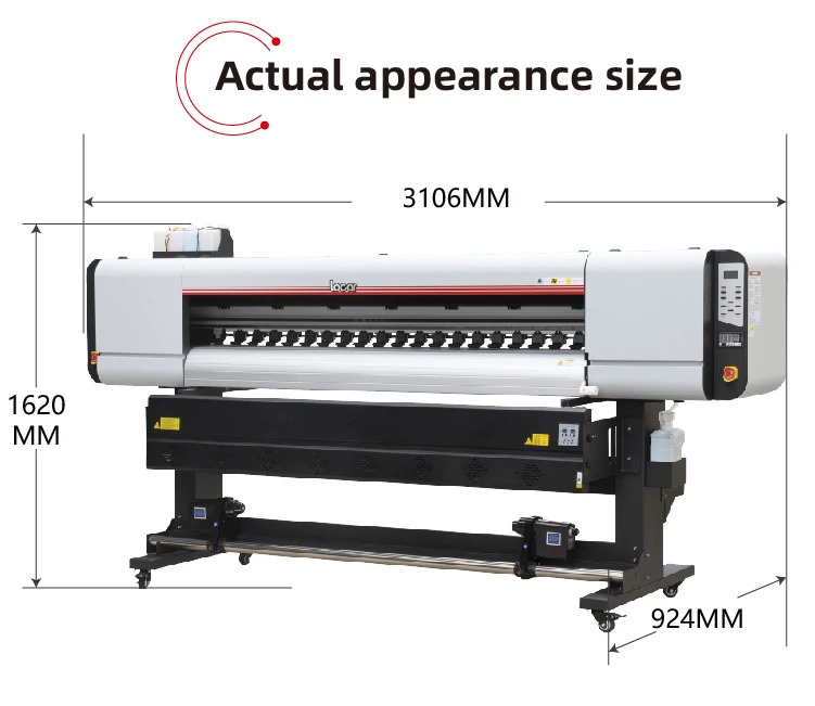 Locor 6 футов лучшее качество 1440dpi высокоточная печатная машина краситель сублимационный чернильный бумажный