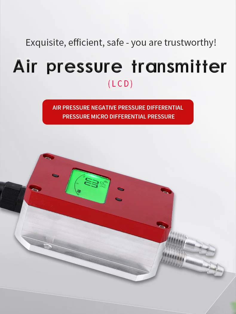 Rs485 Digital Display Wind Pressure Transmitterdigital Display Micro Differential Pressure 