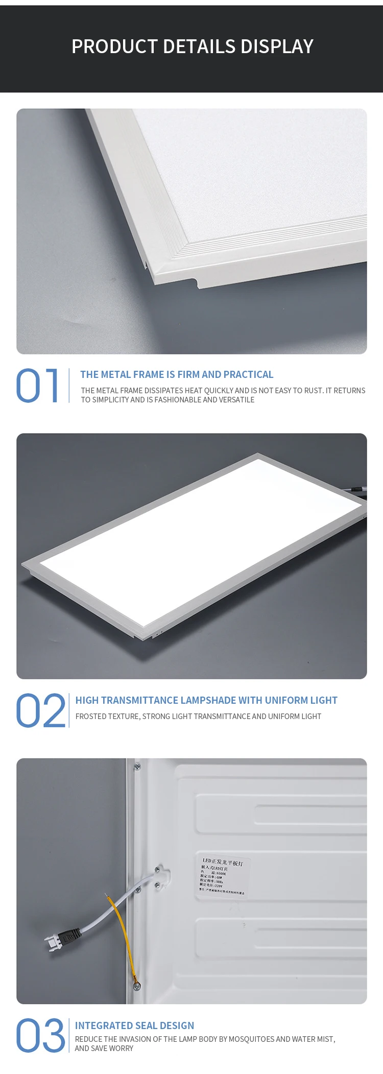 2022 New Commercial Cieling Led Panel Light 60x60 Cm Square Flat Led ...