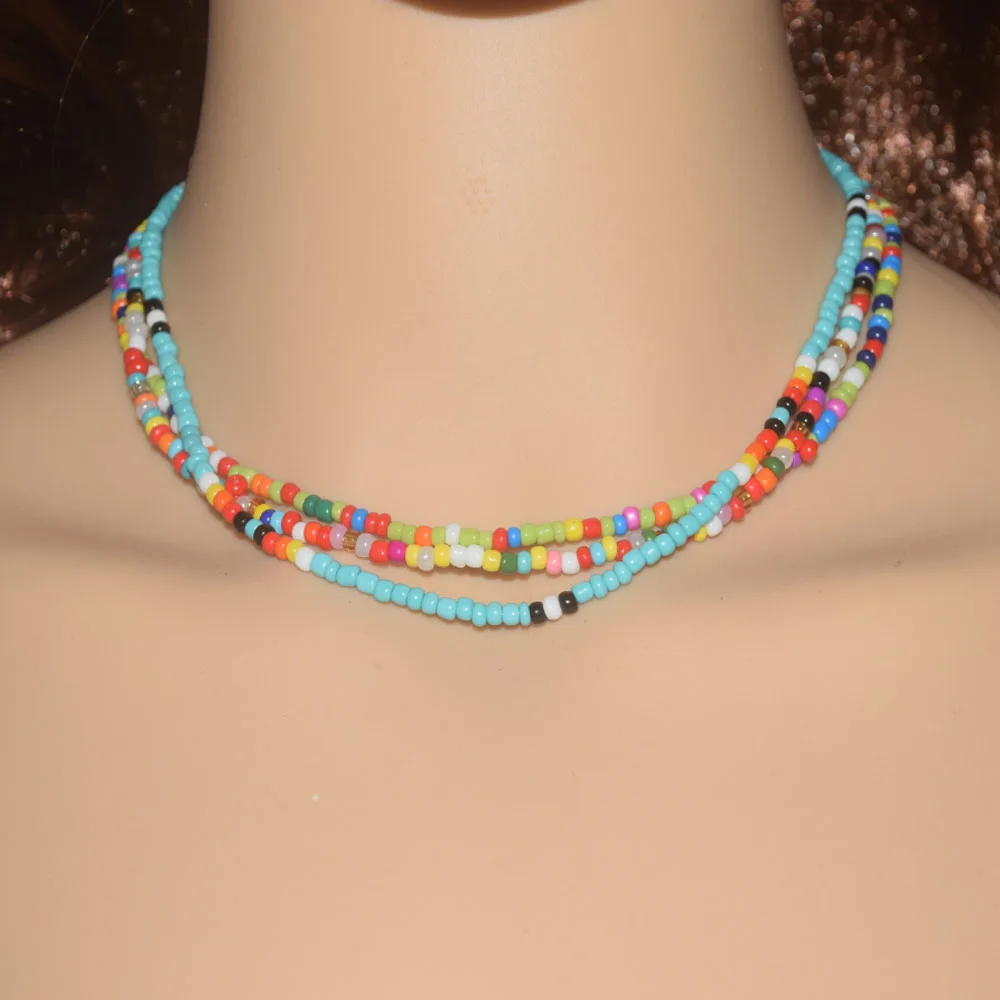 Mikovivi Boho Collier Poisson Corail Pour Femmes, Réglable Été Collier