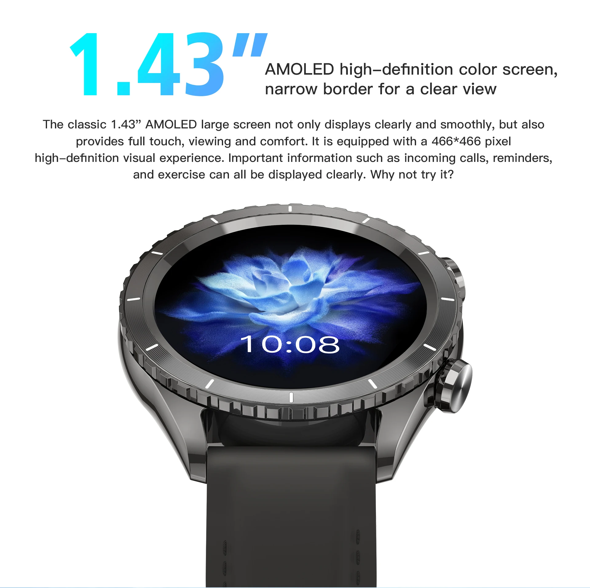 Welcome OEM Order, Factory Whole Selling Sanvnet Lc318 Smartwatch 1.43inch Amoled Screen Ip68 Waterproof Chatgpt Heart Rate Rotating Bezel Relojes Smart Watch For Men - Buy Relojes Smart Watch smart Watch For Men Round Smart Watch