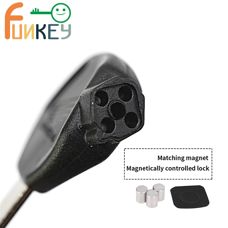 Универсальная левая часть для автовелосипеда, Черная/красная/синяя НЕОБРАБОТАННАЯ лезвие, мотоциклетная Магнитная заготовка для Honda DIO Z4 125 SCR100 WH110