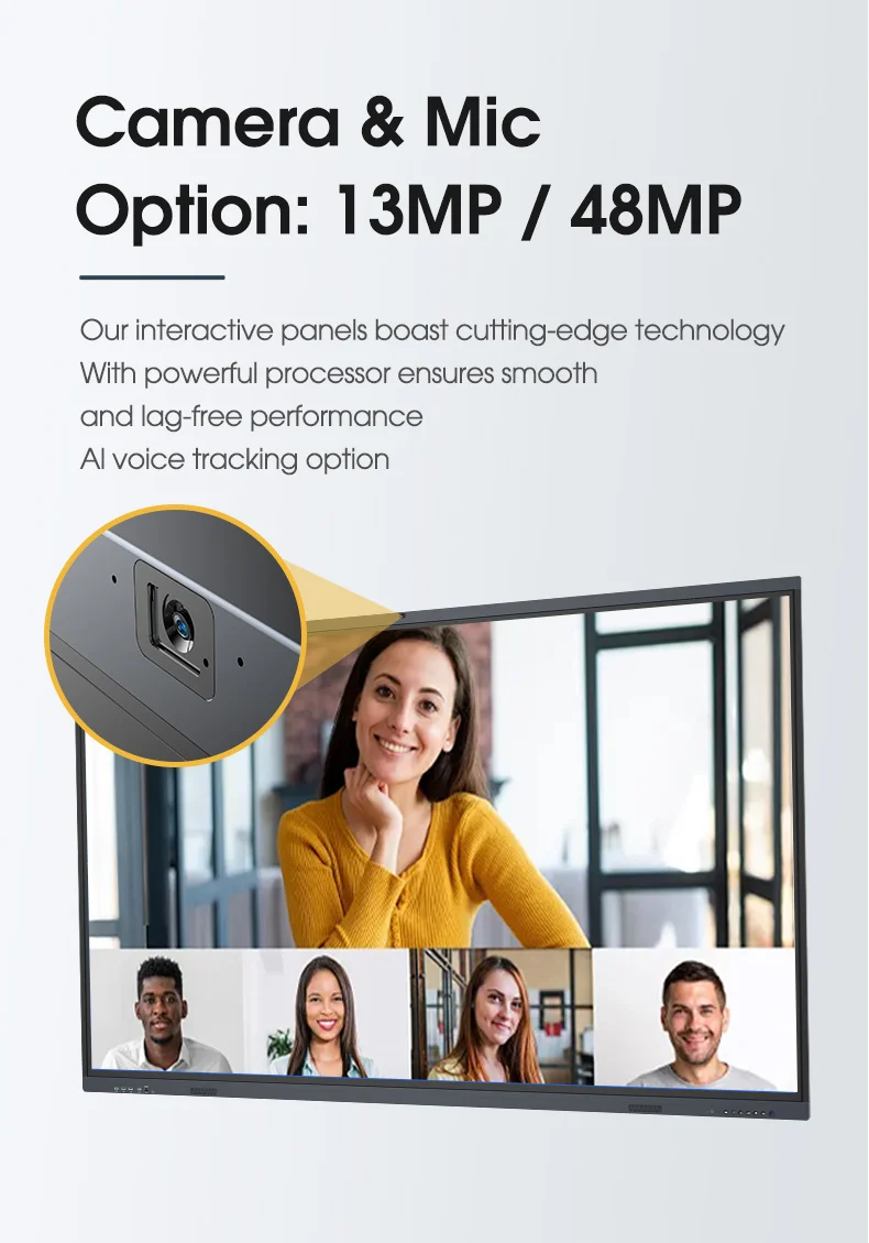 Factory Direct 75 Inch Interactive Whiteboard with 32GB 4GB Promethean Flat Panel LED Touch Screen Smart Magnetic Pens