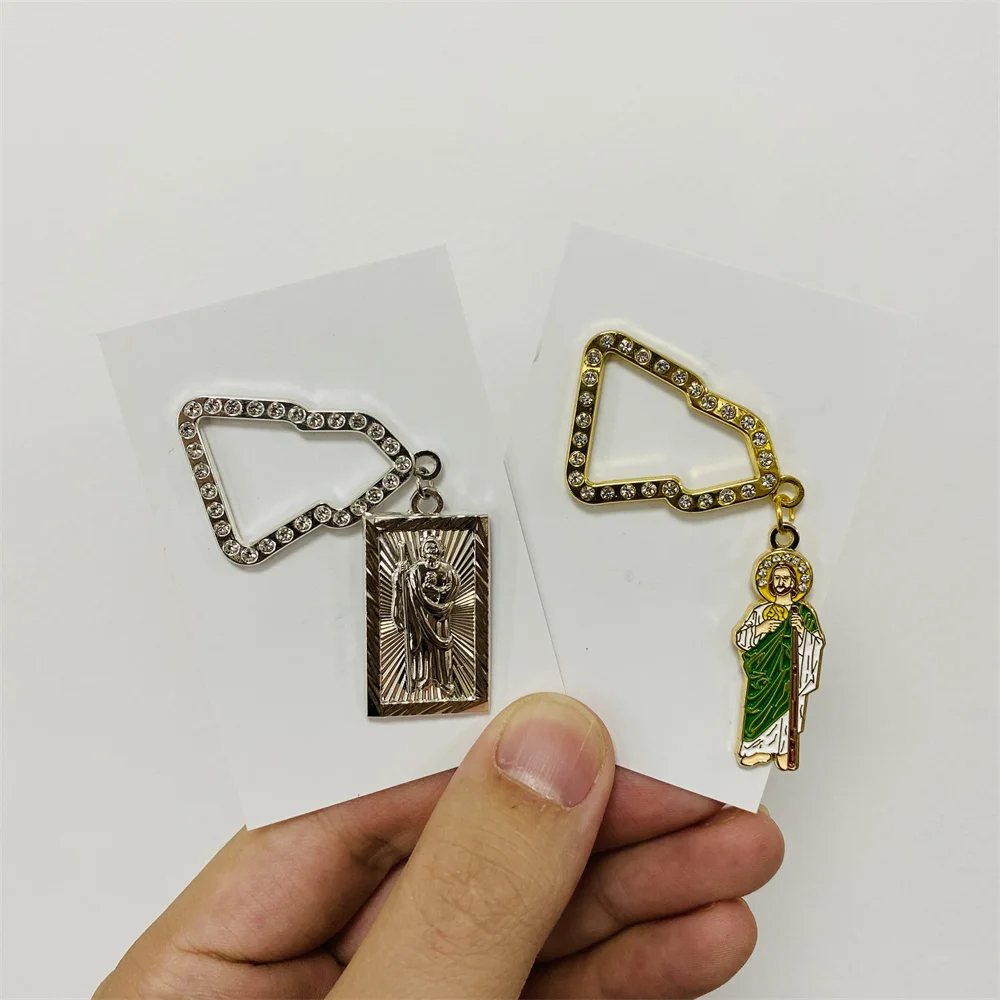 Custom Hat Clips Religion Virgin Mary San Judas Mexico Enamel Pins
