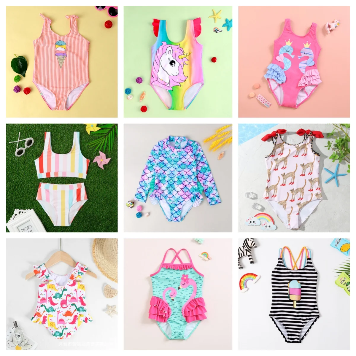 Cheap Factory Price Swimwear Beachwear For Boy Dinosaur Shark Printed