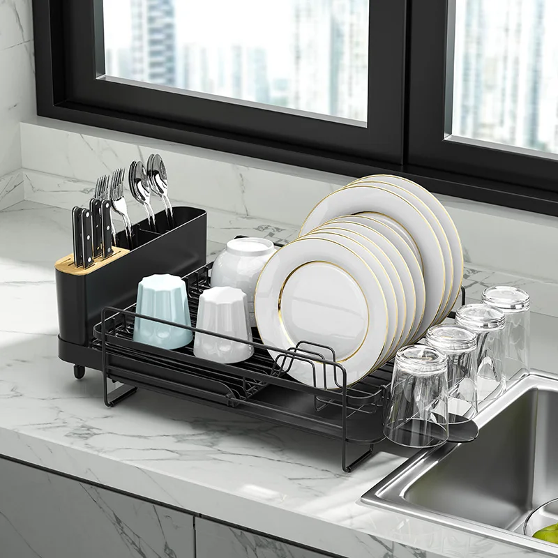 WIREKING Large Dish Drying Rack Expandable Length 485-683mm