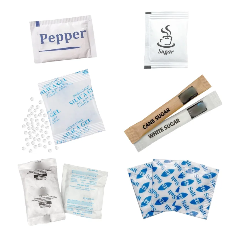 Fully Automatic 5g Sugar Salt Stick Pepper Sachet Filling Sealing Packaging Machine for Desiccant Small Bag Packing Machine