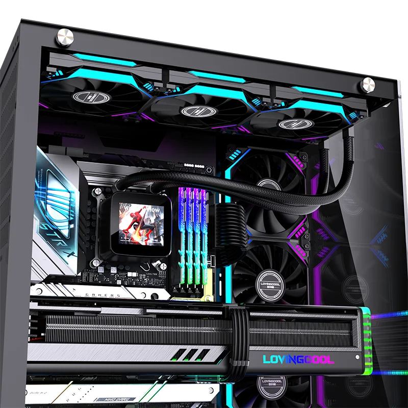 Lovingcool 液体クーラー LOVINGCOOL CPU Liquid Cooler - Real Time TEMP Display
