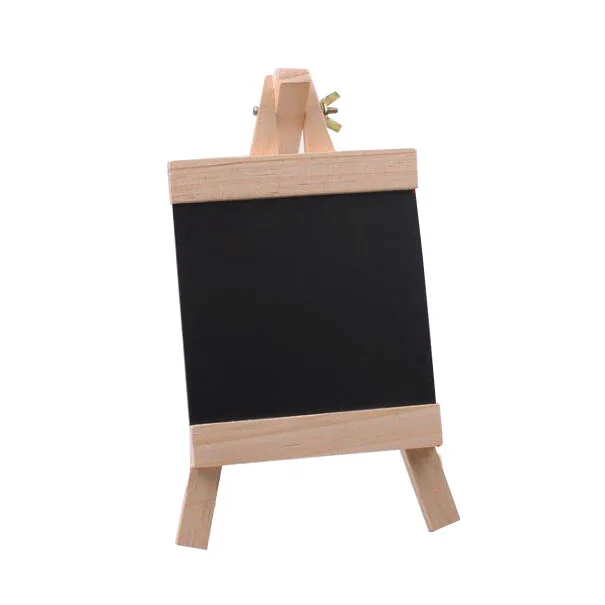 Wooden Small Message Blackboard Vertical Display Erasable Writing Board Bulletin Board