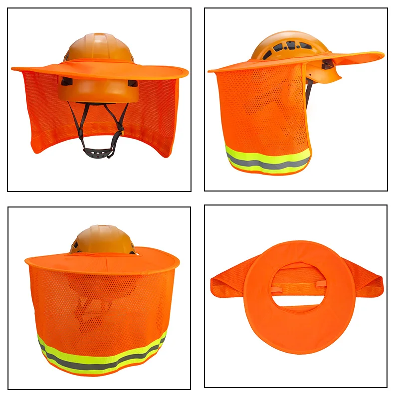 6-Pack Hard Hat Liners - Breathable Sun Shade Skull Caps With Neck Protection For Outdoor Work