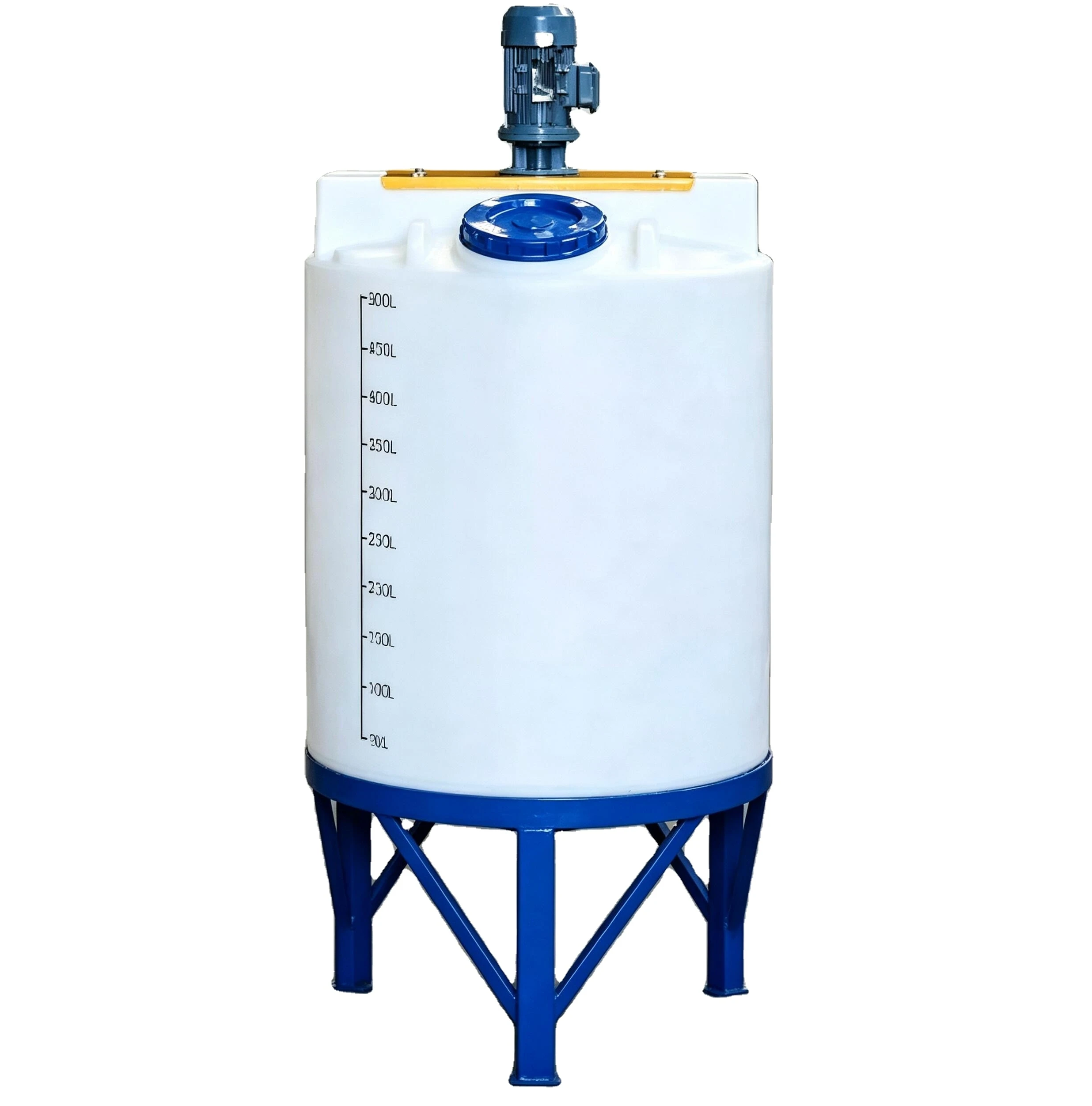 500L Poly Agricultural Chemical Storage and Mixing Tank with Agitator and Motor for Liquid Applications