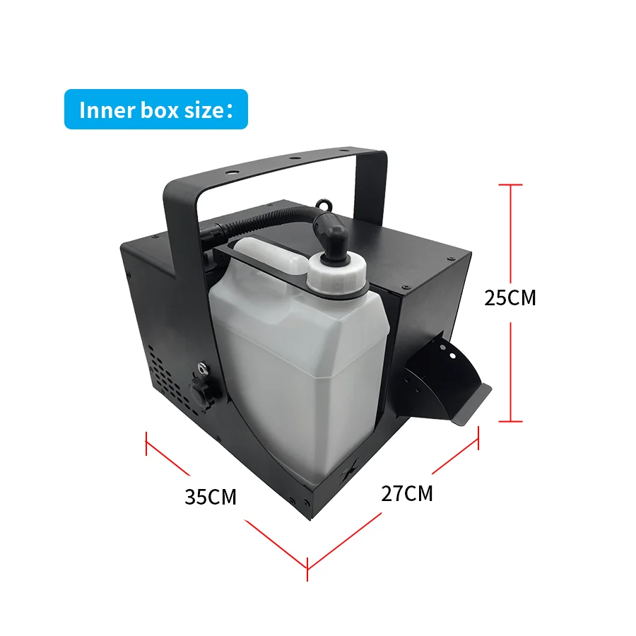 1000W rookmachine op waterbasis voor podiumeffecten, geschikt voor dj's, disco's, shows, evenementen, feesten, bruiloften en DMX-rookapparatuur met afstandsbediening._voghion.com