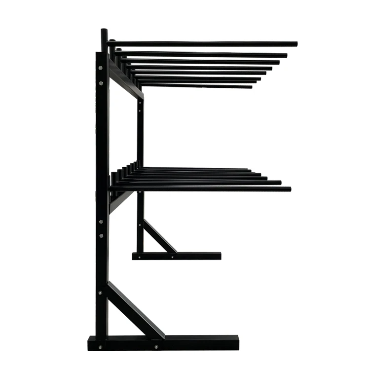 Jhmech Metal Standing Horse Saddle Stand Holds 16pcs Western Saddle