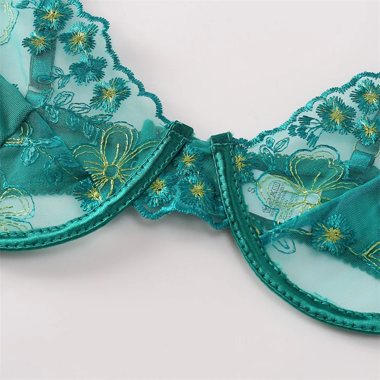 2022 Spring Summer Sexy Lingerie Stockings Garter Belt Embroidery Mesh