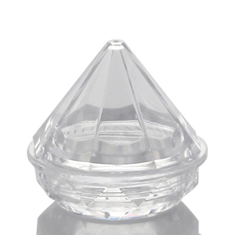 Yueshunxing Factory Wholesale 5g Jewelry clear Cosmetic Jar Nail Powder Storage Jar Container Mini Drll Shape Eyeshadow Container