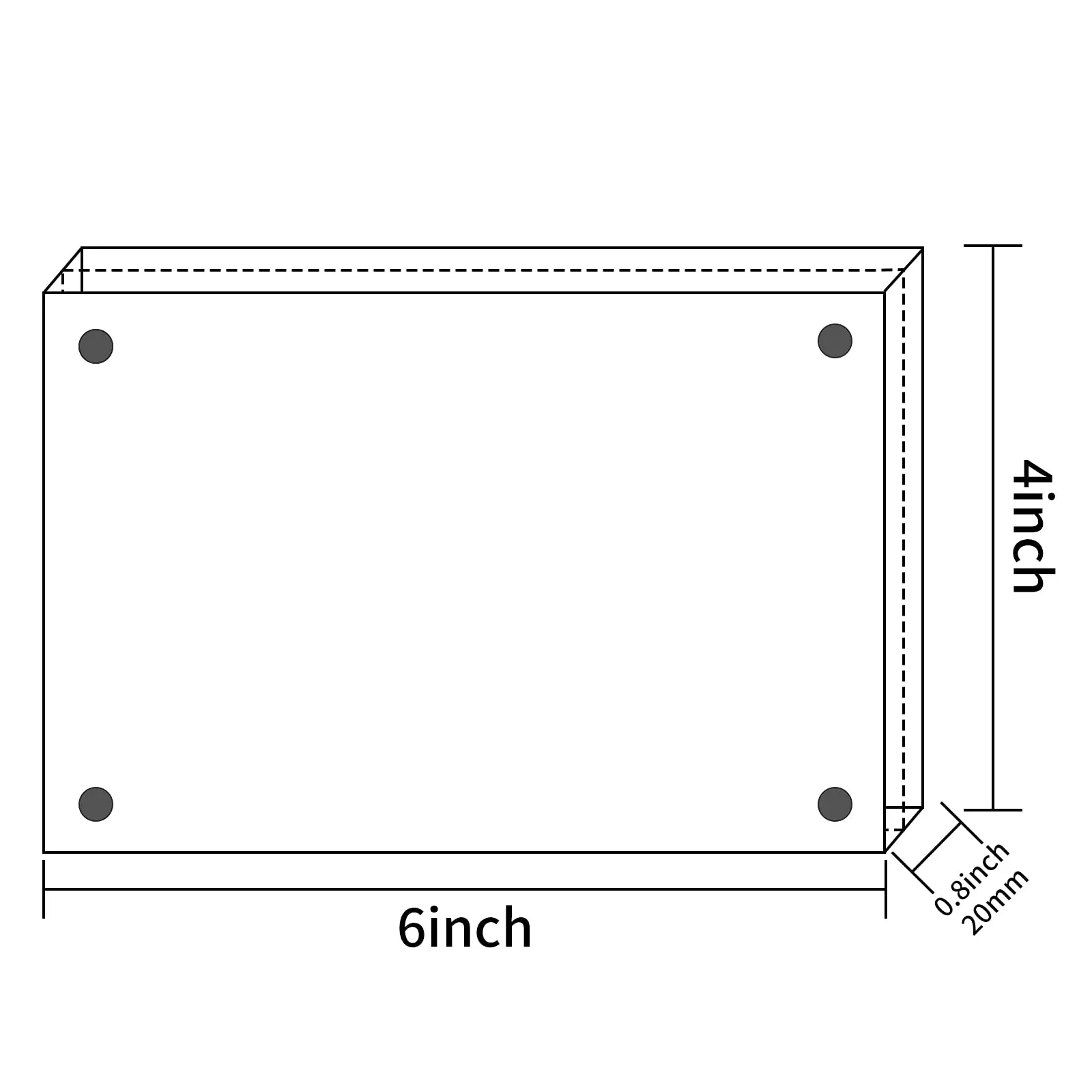 Custom Sized Desktop Display Double-Sided Clear Acrylic Picture Card Frame Magnetic Acrylic Photo Frame details