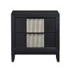 Charbon + Gris + Bois massif + MDF + Contemporain + Moderne