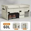 Caja de almacenamiento de 60 litros-beige