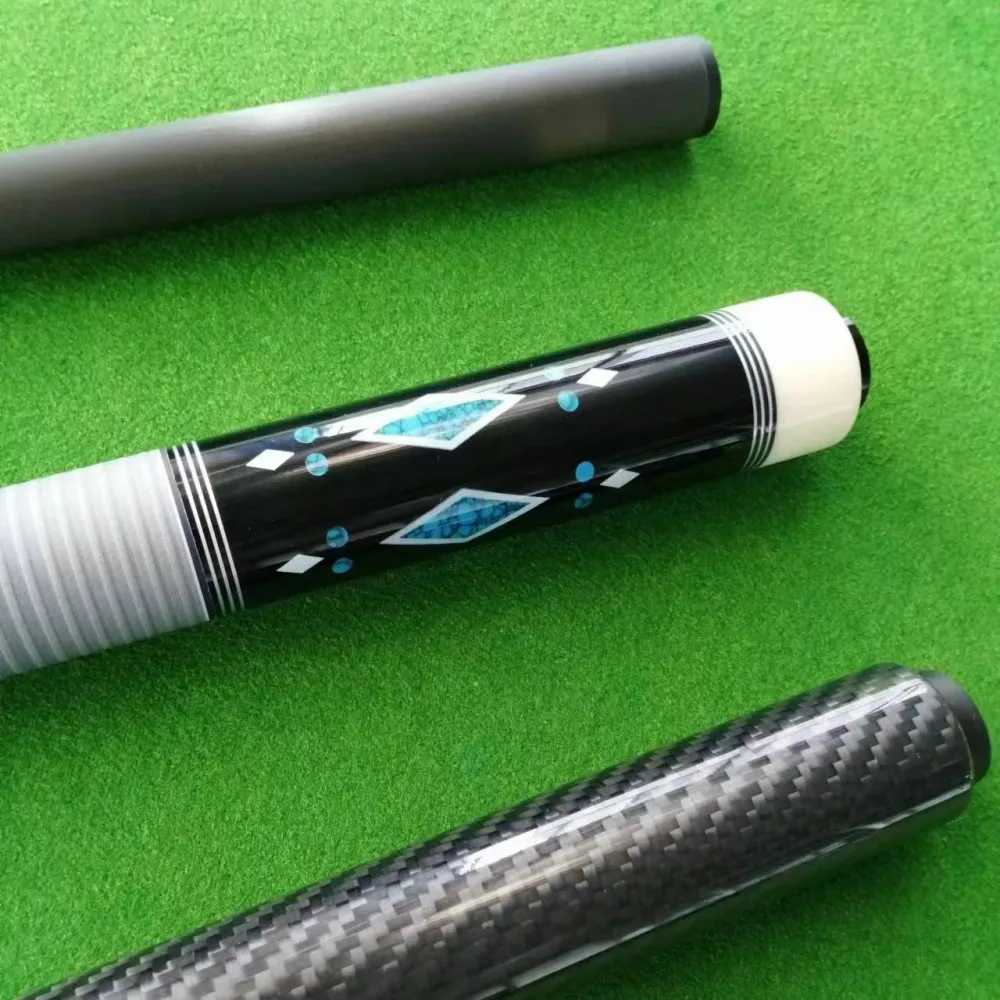 OKHEALING Carbon Fiber Pool Cue with Low Deflection Shaft & Wood