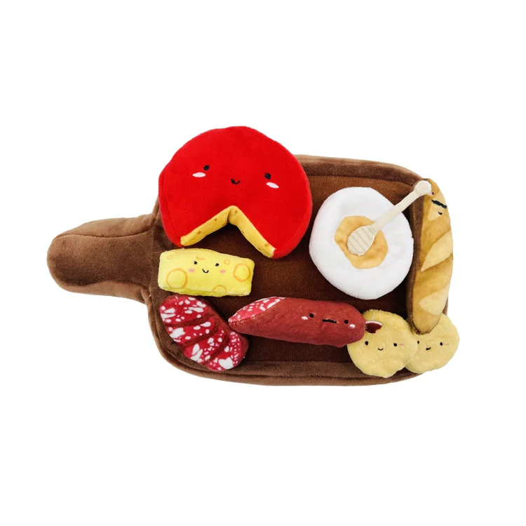 Wholesale Eco Friendly Cute Fast Food Ham Dog Toy Custom Soft Durable Pet Plush Dog Toy Buy