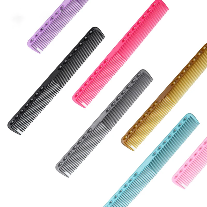 Professional Plastic Antistatic Salon Hairdressing Comb Multicolor Hair Cutting Barber Comb Custom Logo Hair Comb