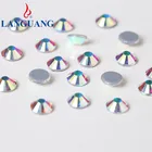 Lan Guang Bulk Crystal Round Czech Flat Crystal AB Thermoset Hotfix Rhinestones For Jewelry Decoration